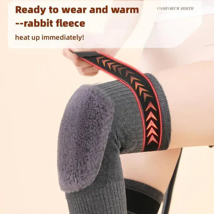2-Pack Kashmiri Wool Knee Warmers for Winter Comfort