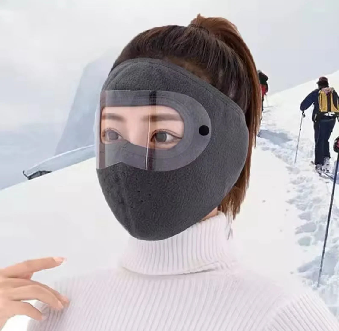 Thermal Fleece Ski Mask with Clear Eye Shield