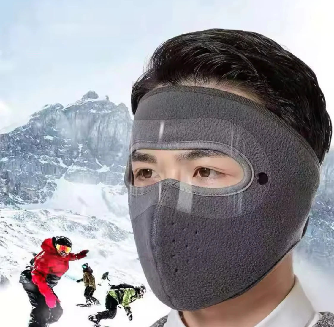 Thermal Fleece Ski Mask with Clear Eye Shield