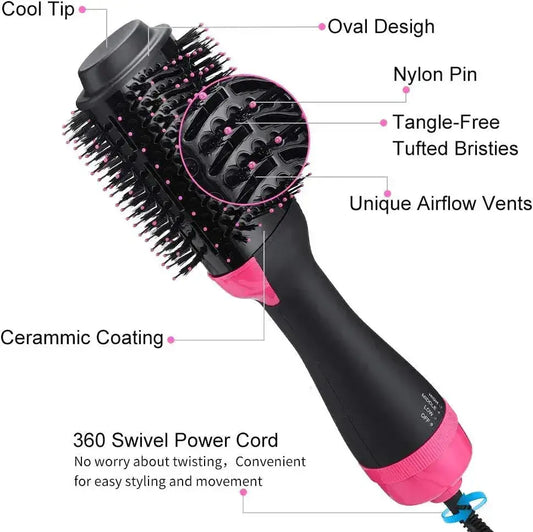 3-in-1 Hot Air Styler & Dryer Brush